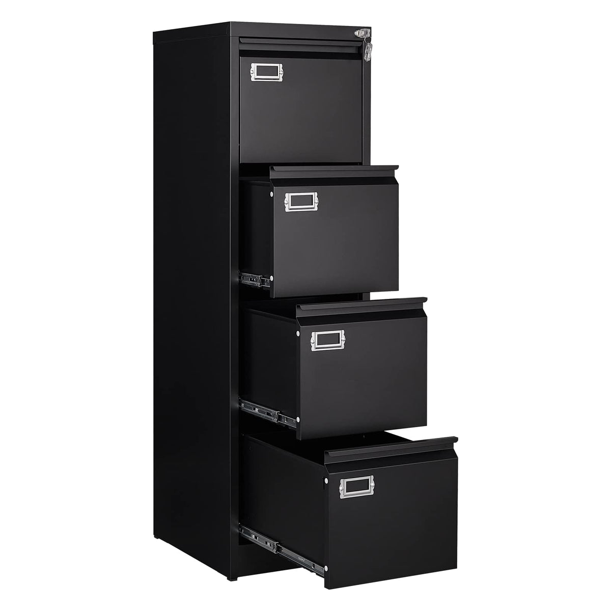 4 Drawer Metal Vertical File Cabinet with Lock Y19805