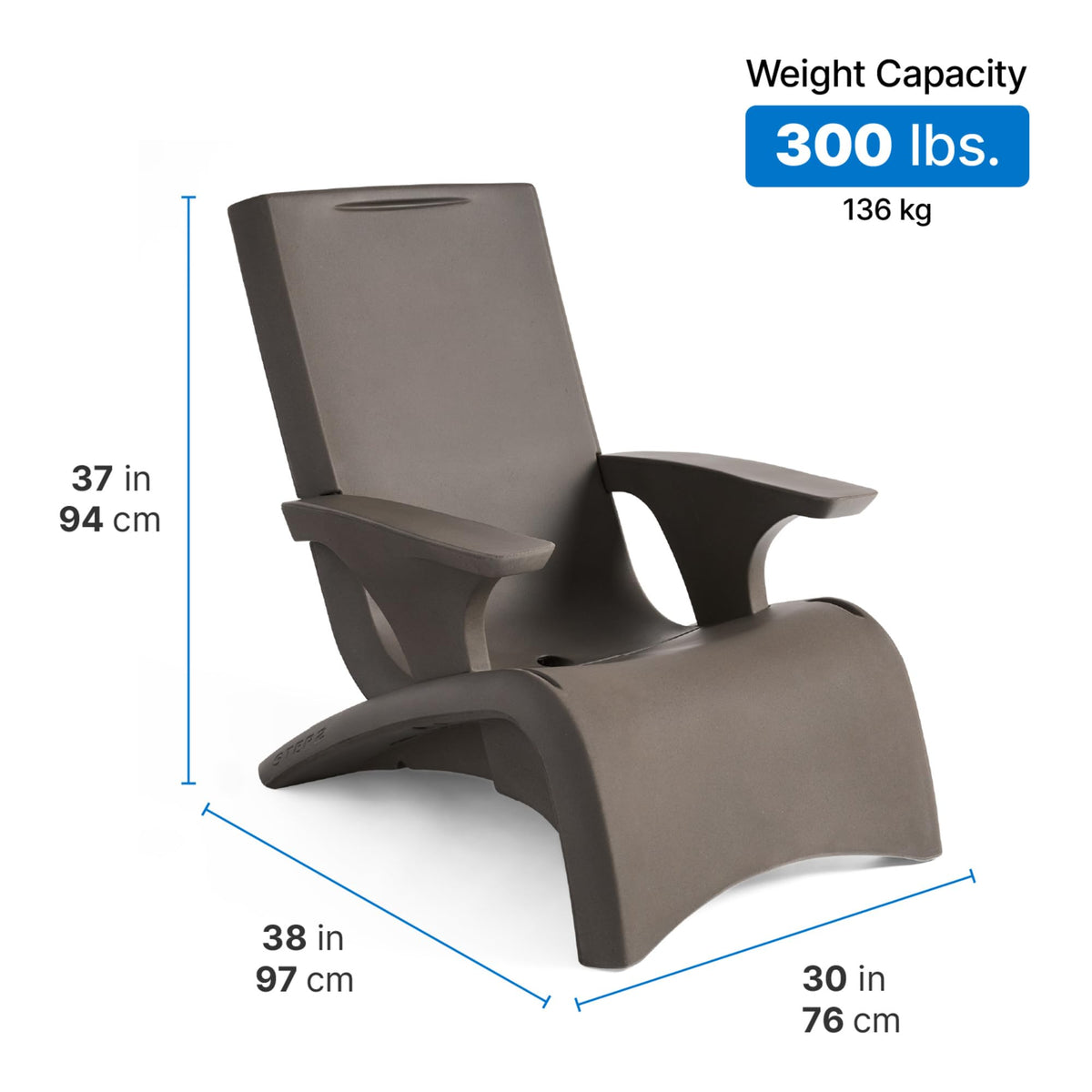 Dark Cedar Adirondack Chair Y86548