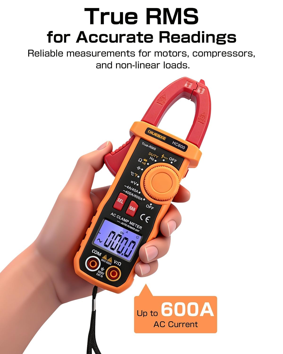 600A True RMS Clamp Meter V666956