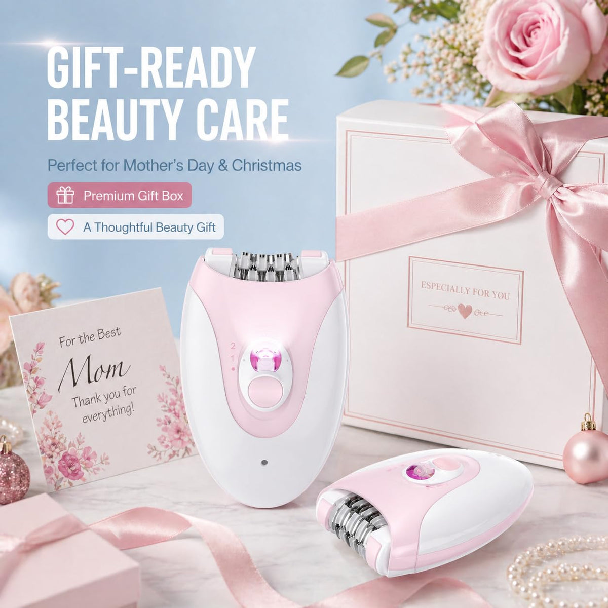 Electric Epilator with 36 Tweezers, 2 Speed Cordless USB M24752