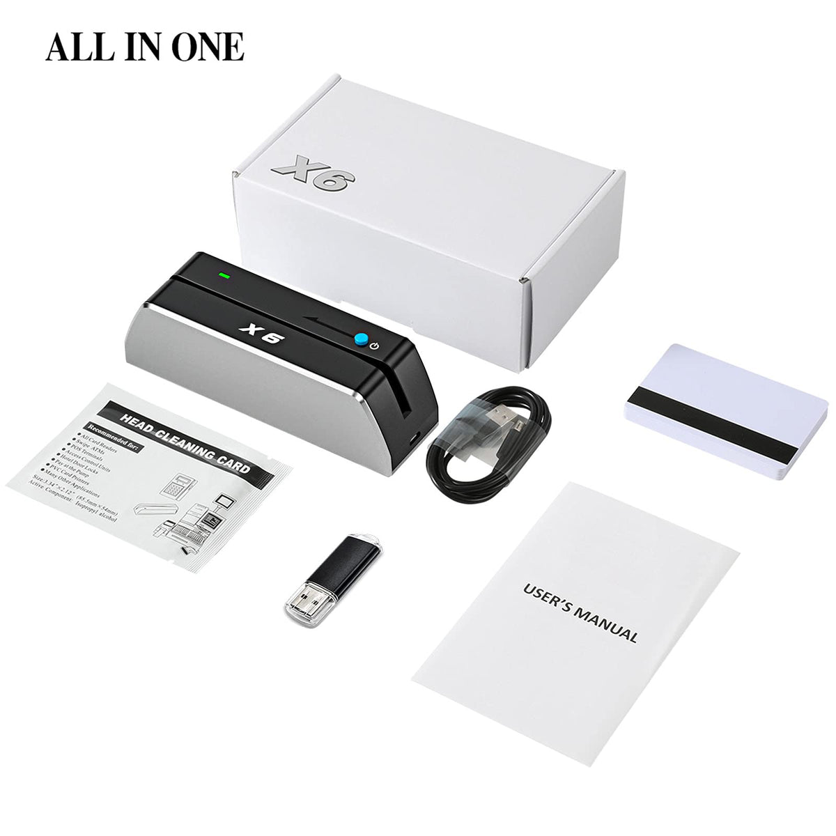 Magnetic Card Reader Writer USB 3 Tracks U273845