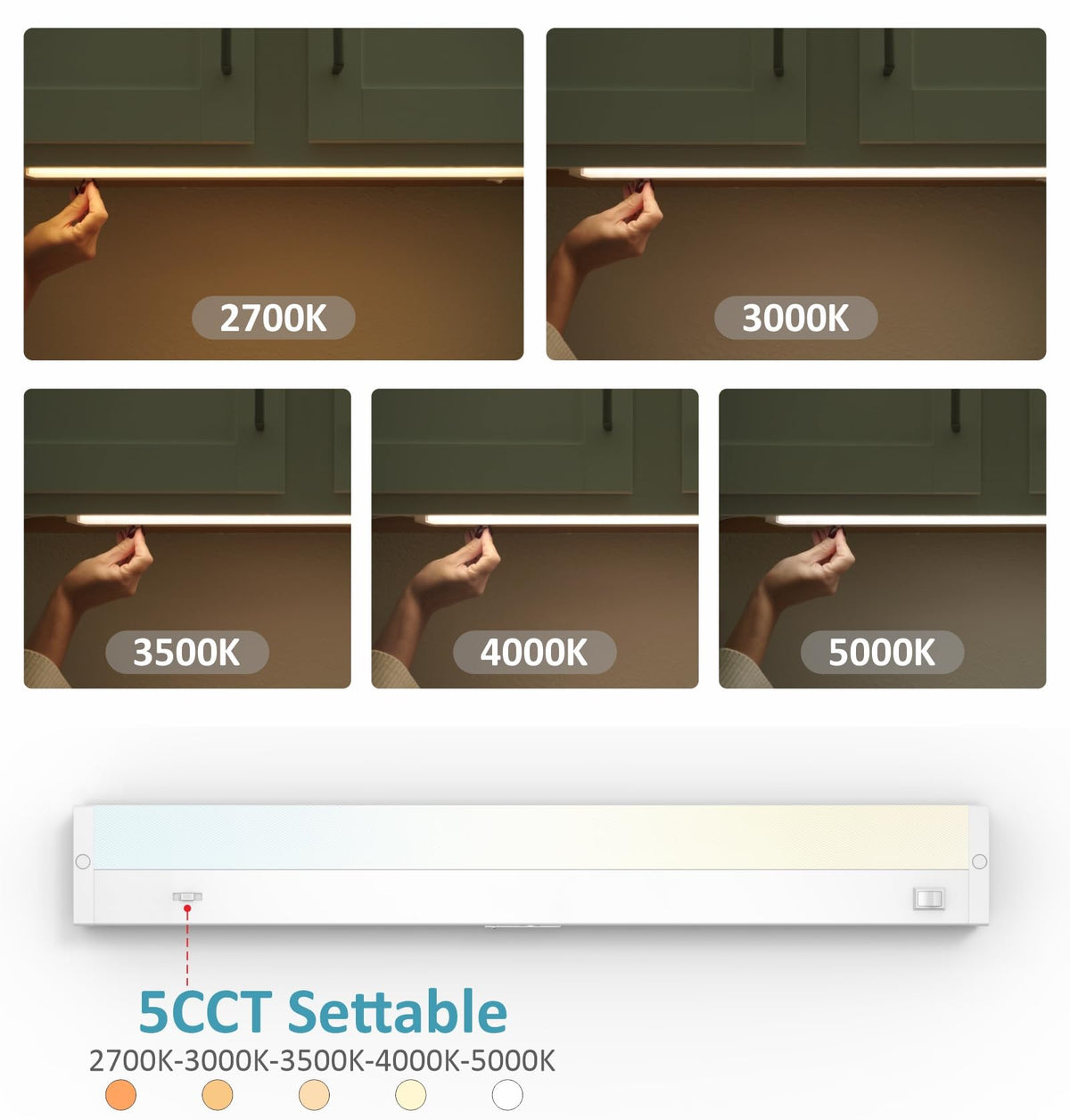 24 Inch 12W Dimmable LED Under Cabinet Lighting G988626