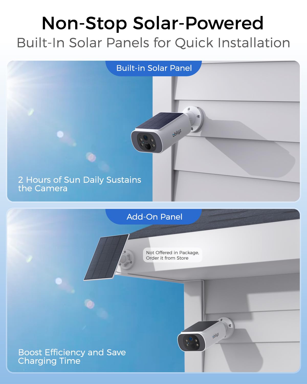 4MP Solar Security Cameras Wireless Outdoor R873278