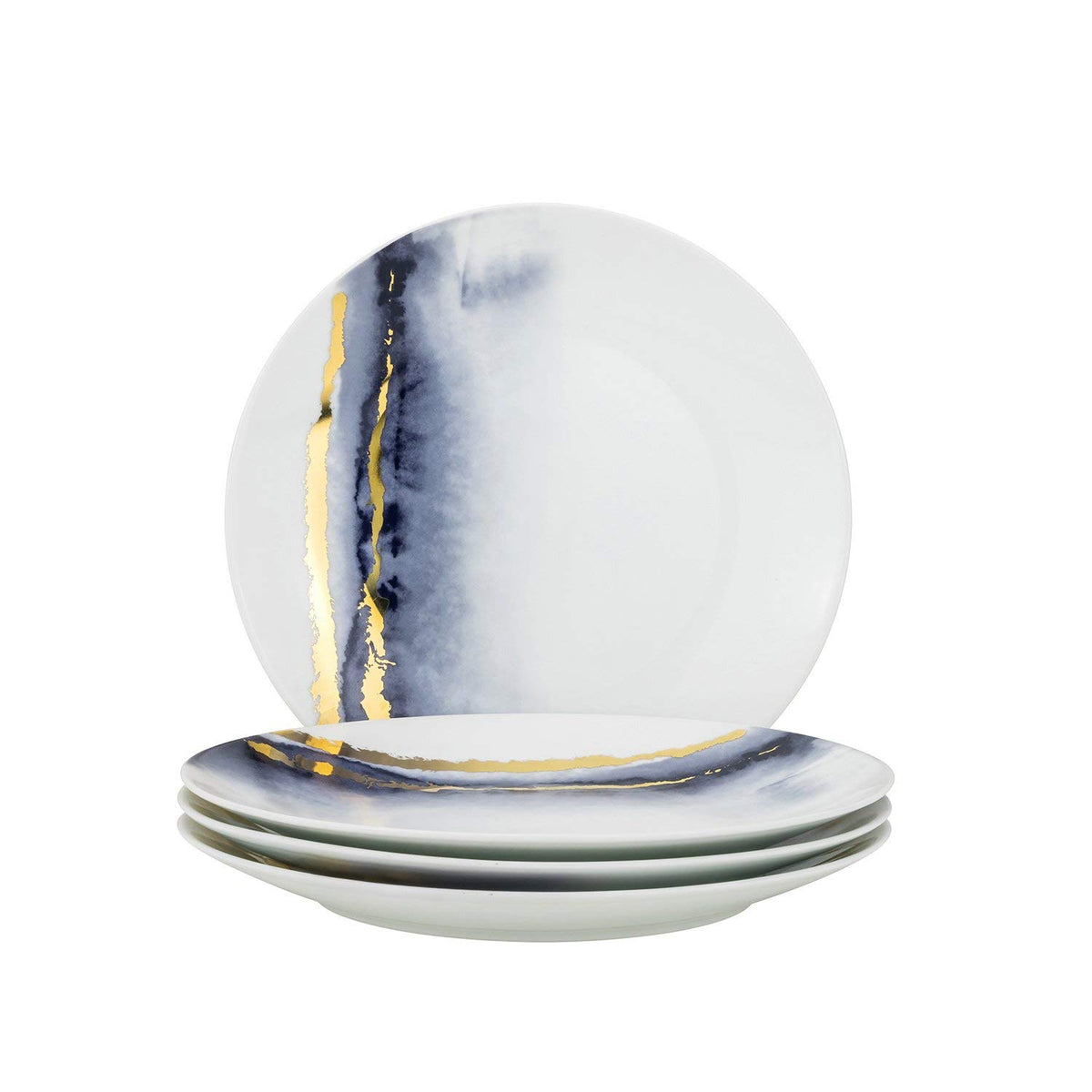 12-Piece Marble Porcelain Dinner Plates Set T141