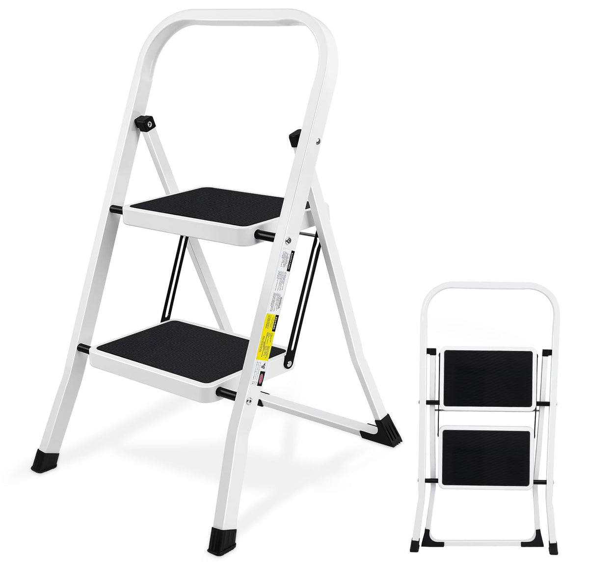 2 Step Folding Stool with Anti-Slip Pedal A24009