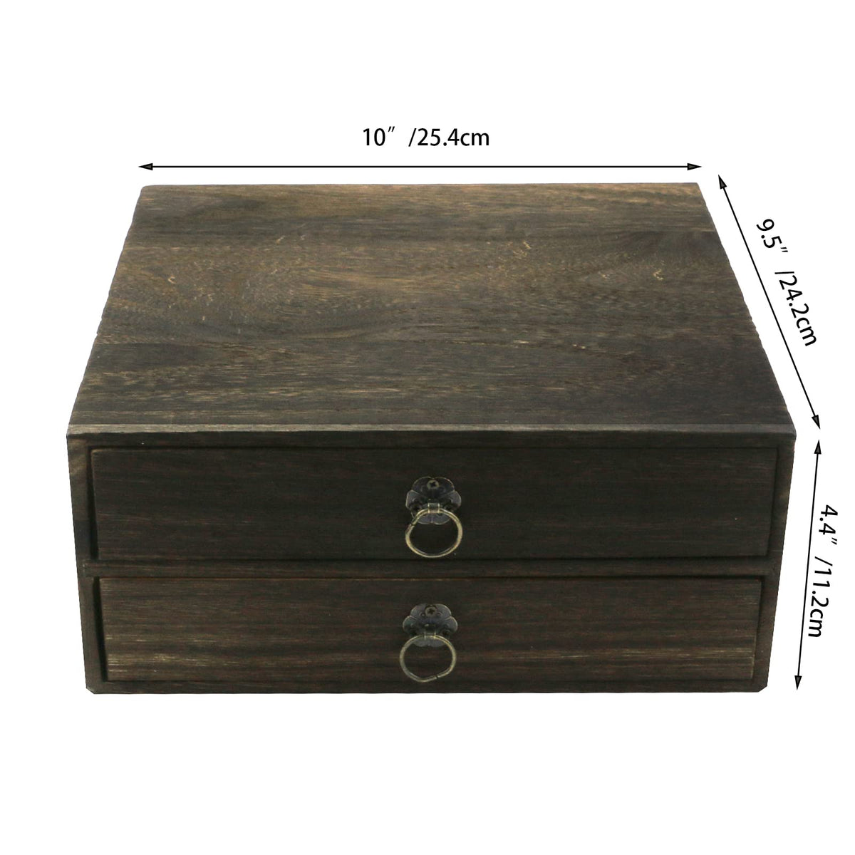 Wooden Desk Organizer with Drawer K740269