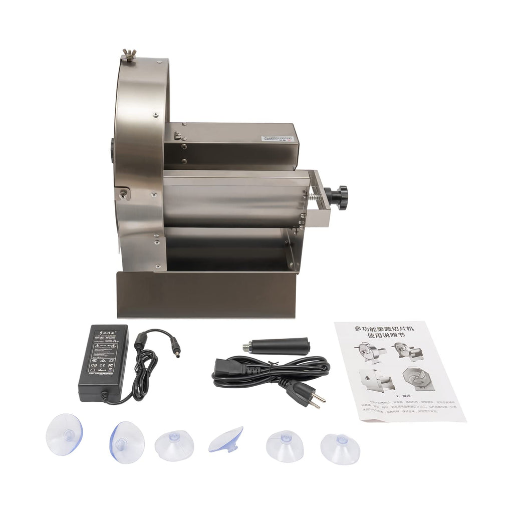 Electric Vegetable Slicer 2 IN 1 0-12mm Thickness Adjustable I367159