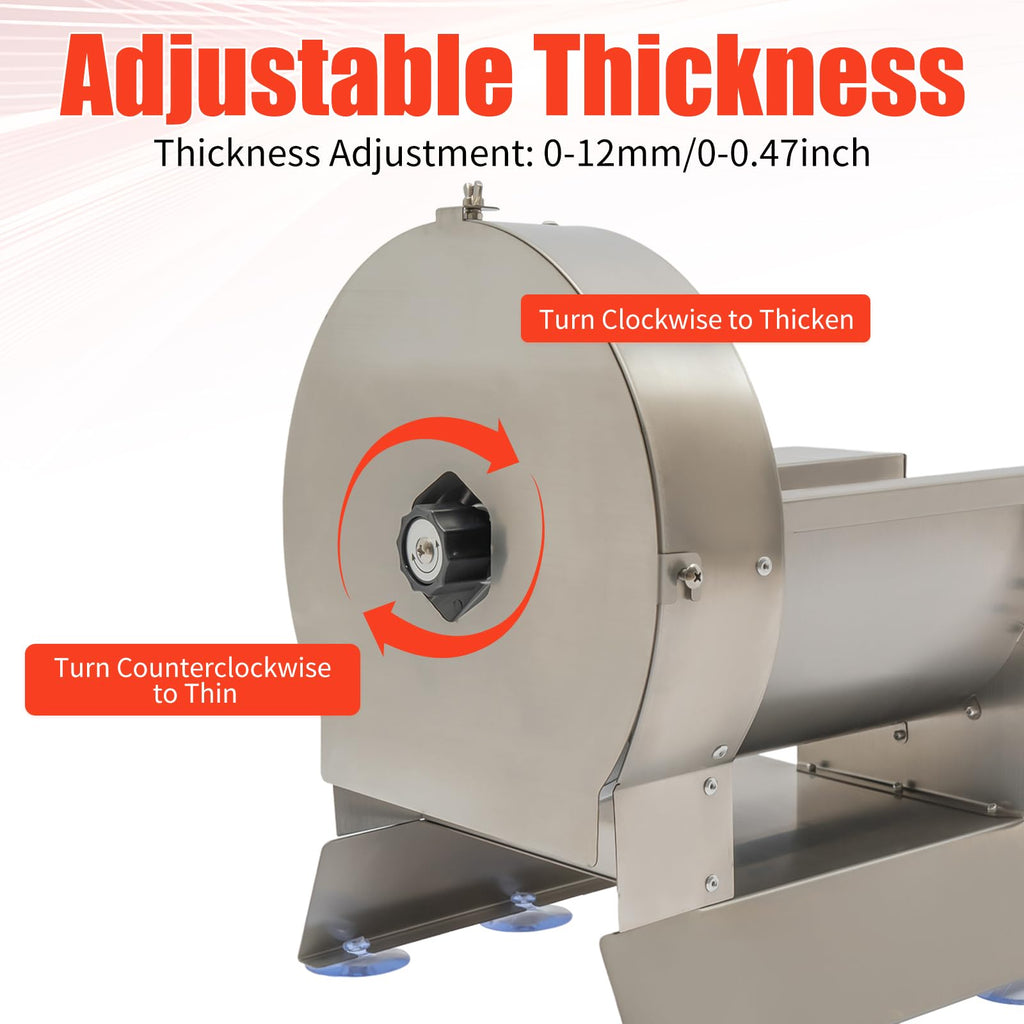 Electric Vegetable Slicer 2 IN 1 0-12mm Thickness Adjustable I367159