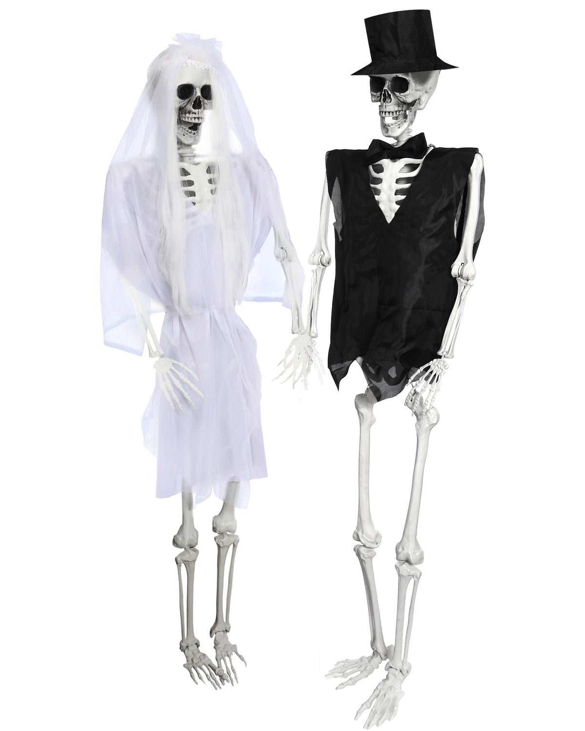 2 Set 5.4 Ft Posable Skeleton Decor L623187