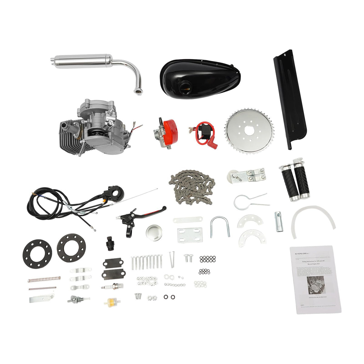 100CC 2-Stroke Bicycle Engine Kit with Air-Cooling T340720
