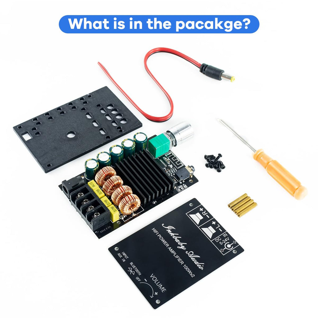 200W Bluetooth 5.0 Stereo Dual Channel Mini Amp Board U6412