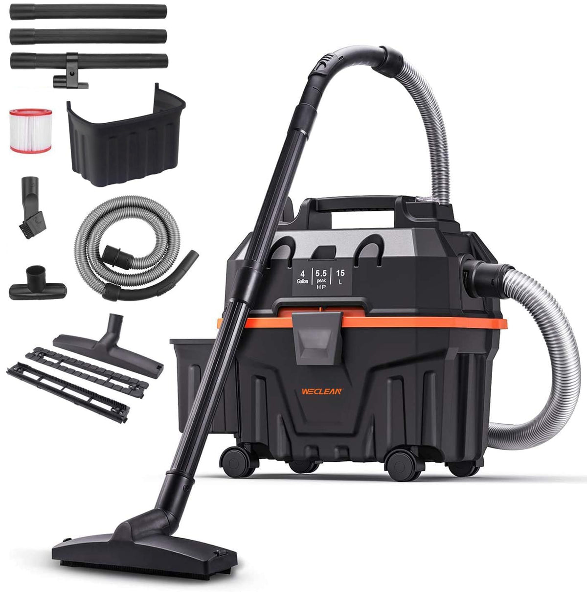 4 Gallon 5.5 Peak HP Wet Dry Vacuum Cleaner with Blower Function Z427787