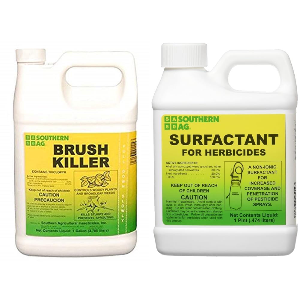 8.8% Triclopyr Brush Killer 1 Gallon and 16oz Surfactant H235281