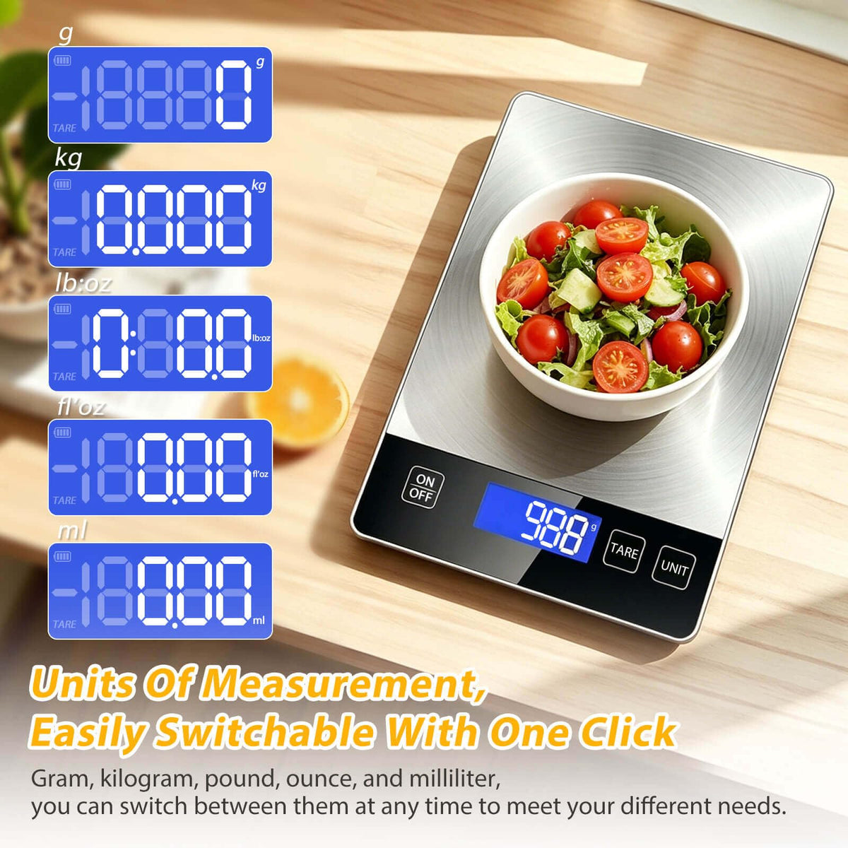 33lb Digital Stainless Steel Food Scale P247745