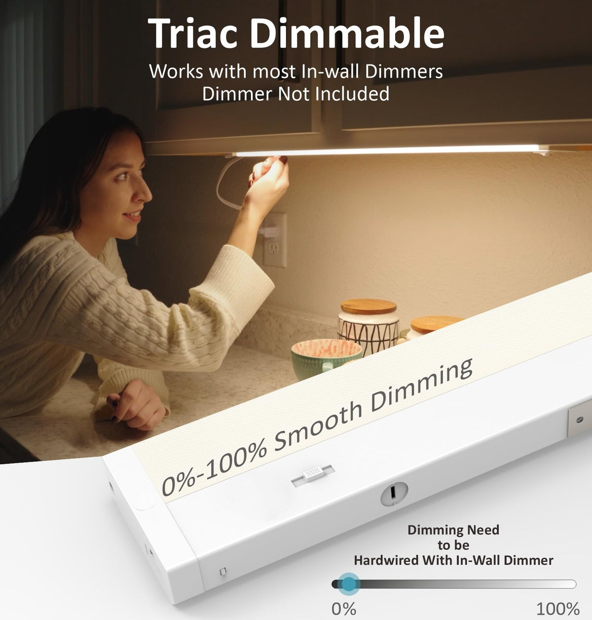 24 Inch 12W Dimmable LED Under Cabinet Lighting G988626