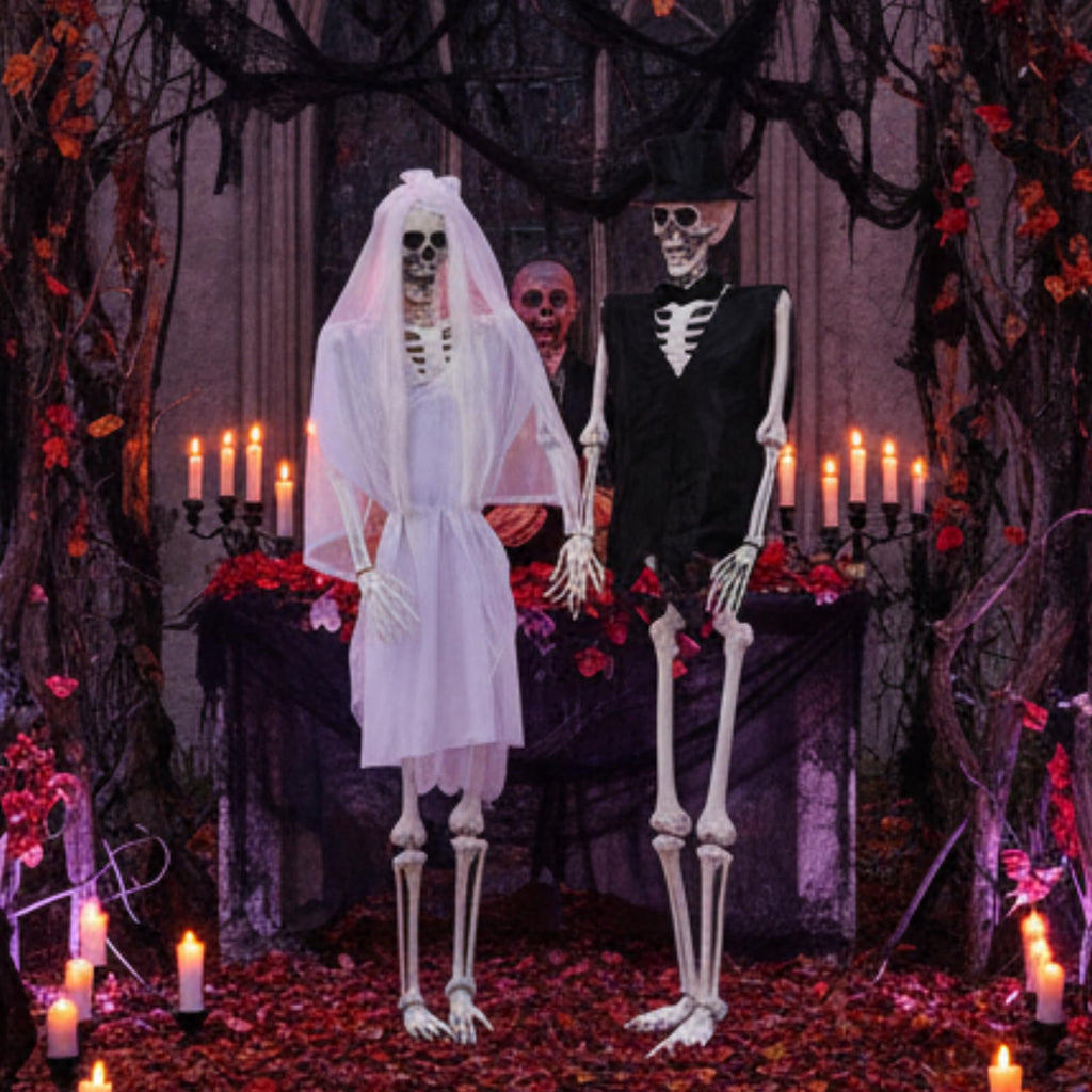 2 Set 5.4 Ft Posable Skeleton Decor L623187