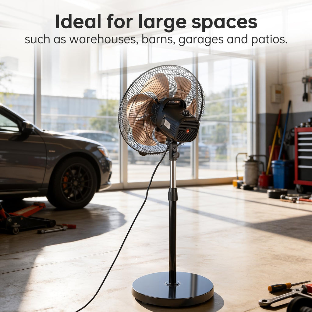 18 Inch Oscillating Metal Stand Fan D827950