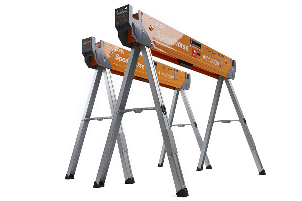 2 Pack Folding Heavy Duty Metal Sawhorse H319763