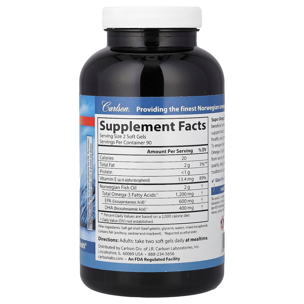 Omega-3 1200 mg 180 Softgels B4187