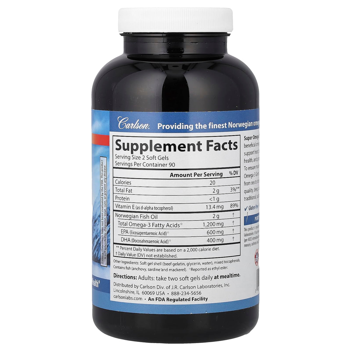 Omega-3 1200 mg 180 Softgels B4187