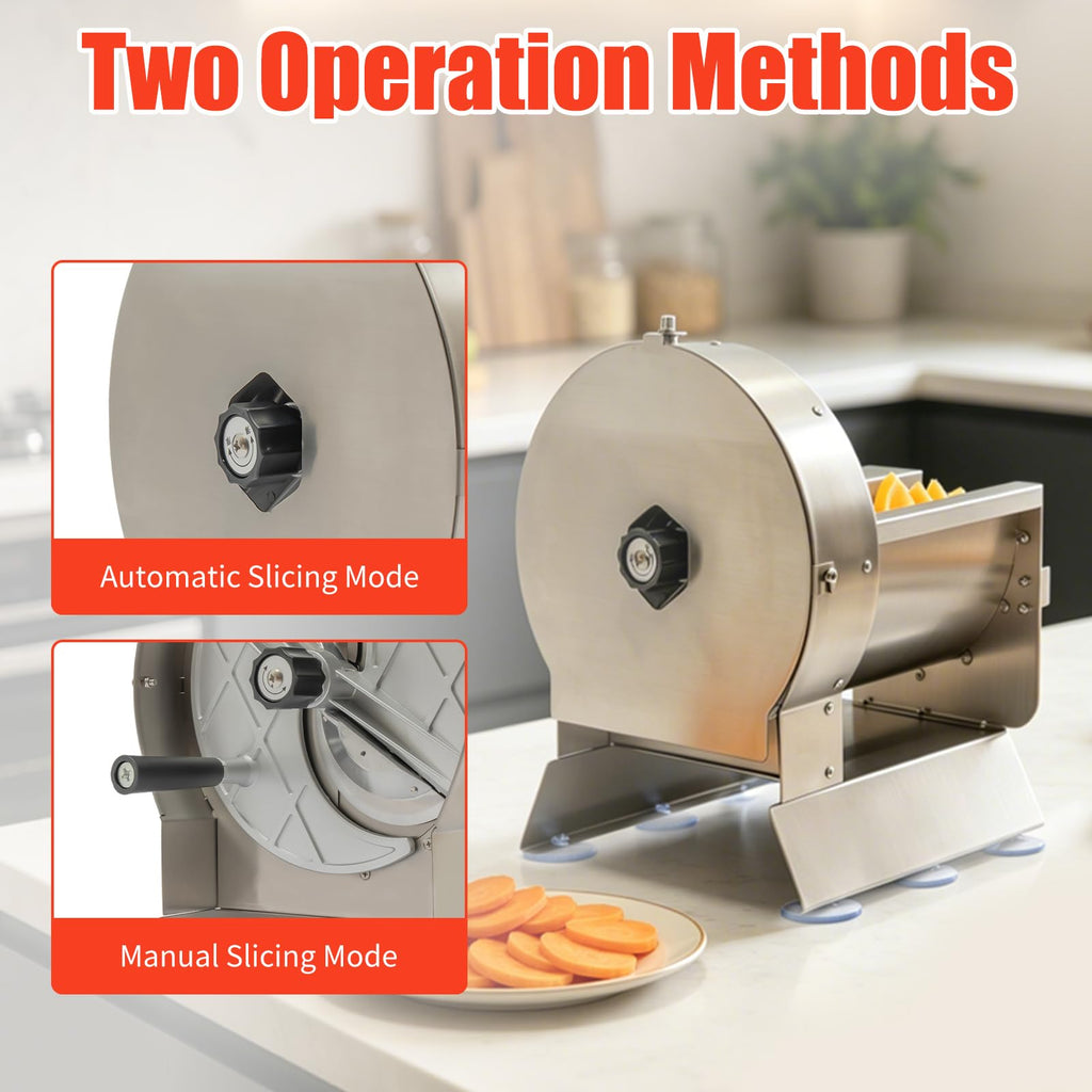 Electric Vegetable Slicer 2 IN 1 0-12mm Thickness Adjustable I367159