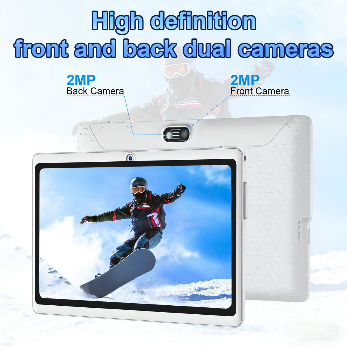7 Inch Android Tablet with Case, 6GB RAM 32GB ROM, Black V747