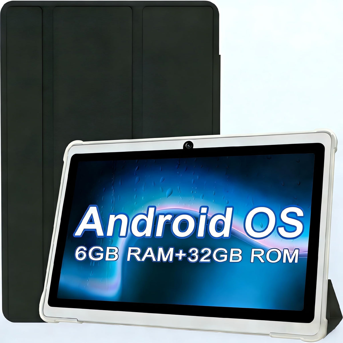 7 Inch Android Tablet with Case, 6GB RAM 32GB ROM, Black V747