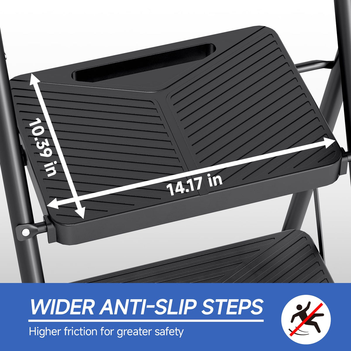 2 Step Ladder with Anti-Slip Pedals A84527