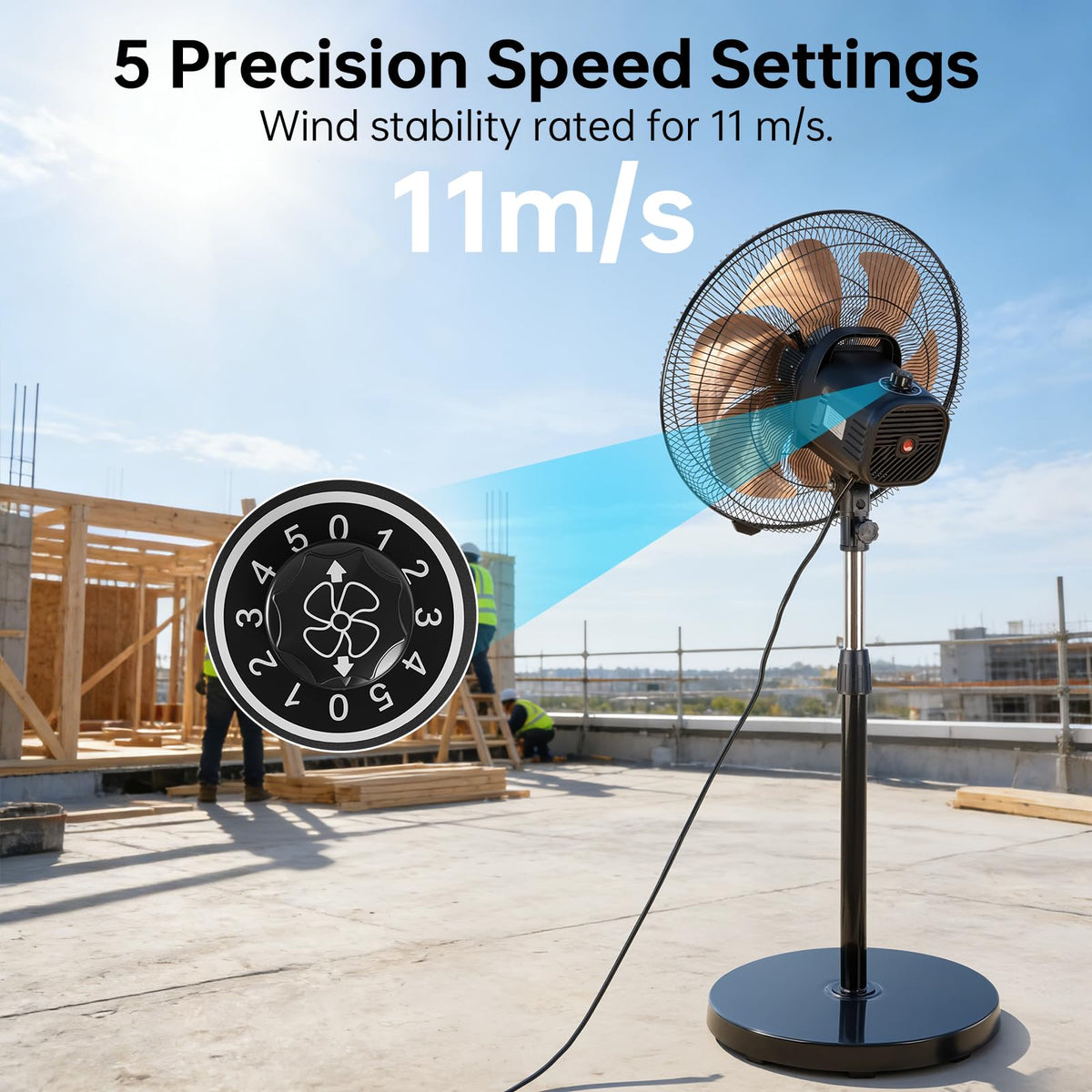 18 Inch Oscillating Metal Stand Fan D827950
