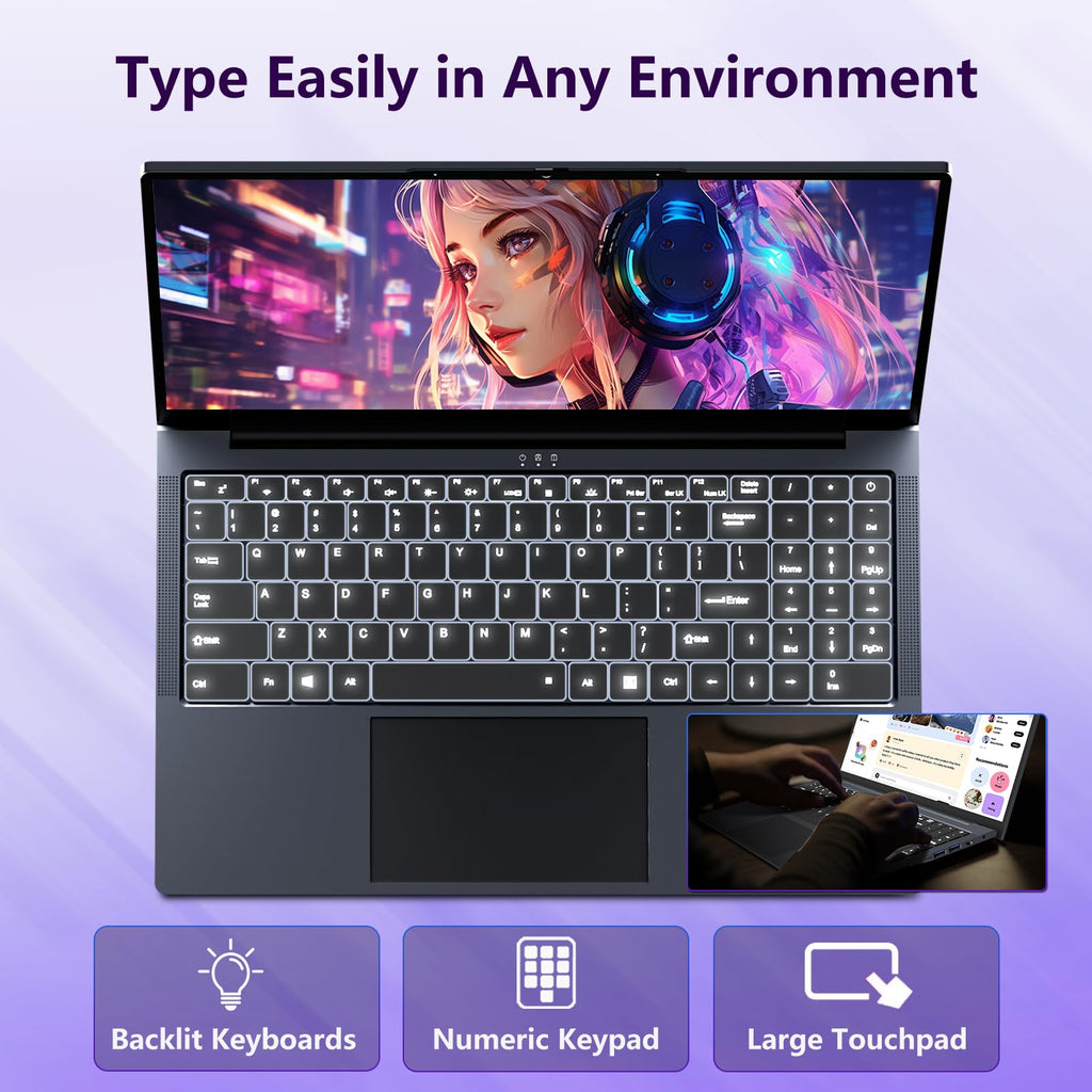16GB RAM 256GB SSD Core i5 16" IPS FHD Laptop Computer J294