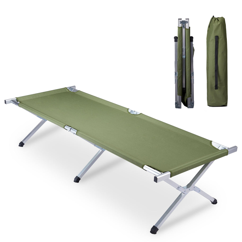25" Wide Folding Camping Cot with Carry Bag I510