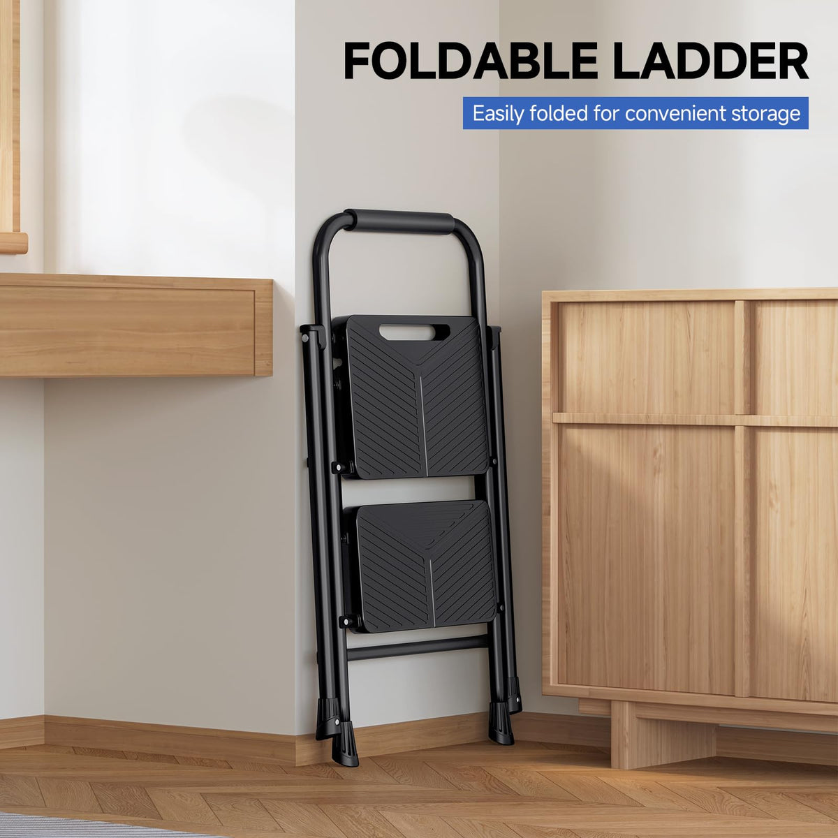 2 Step Ladder with Anti-Slip Pedals A84527