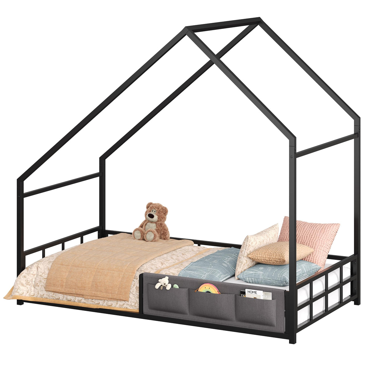 Twin Size Metal Floor Bed Frame X727