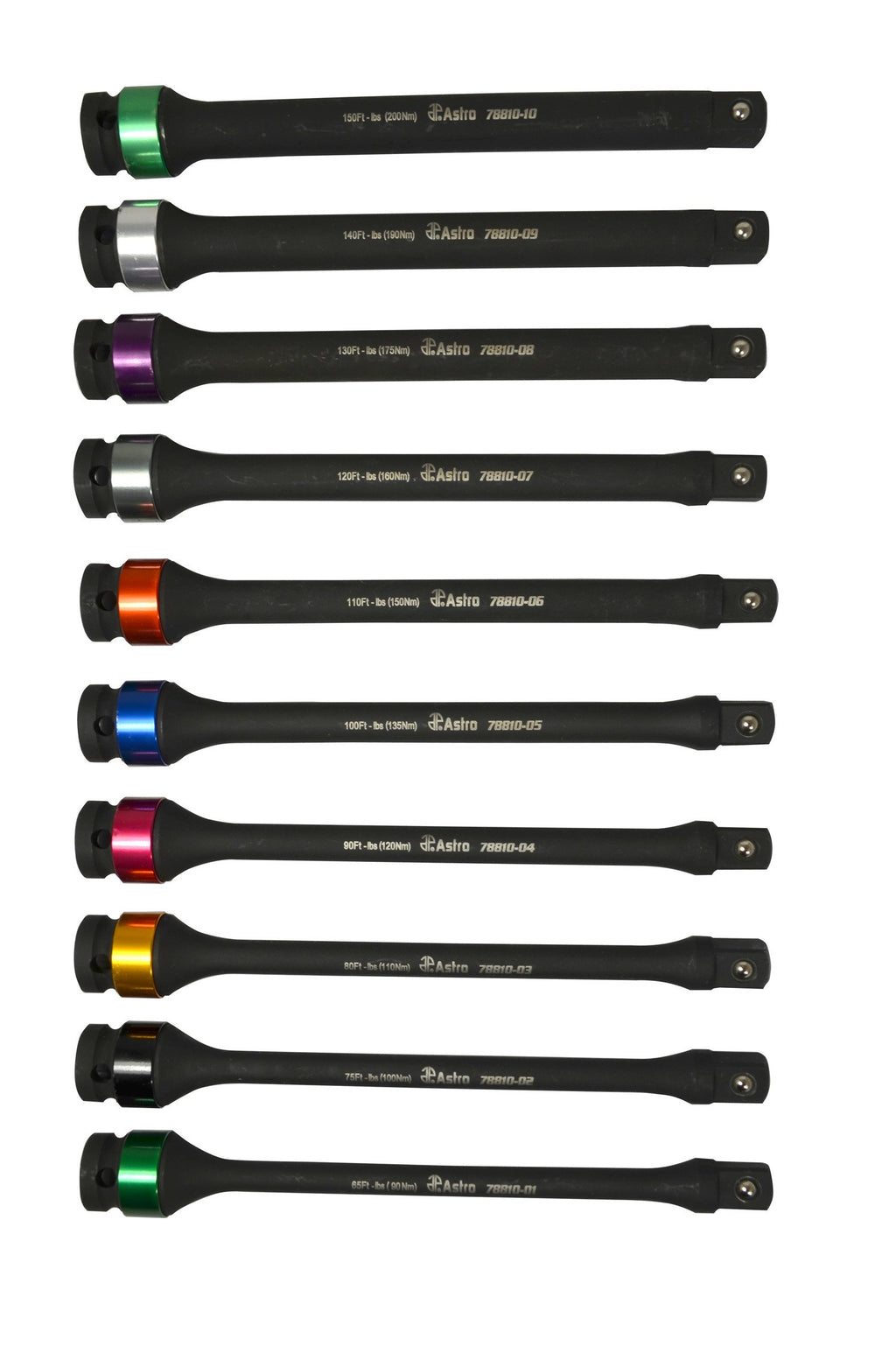 10-Piece Torque Limiting Extension Set I950