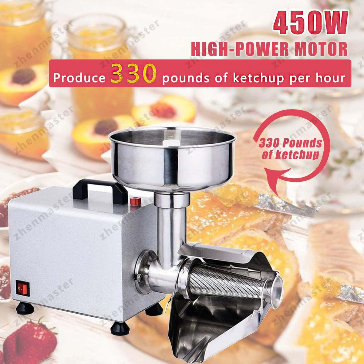 450W Stainless Steel Electric Juicer R98104