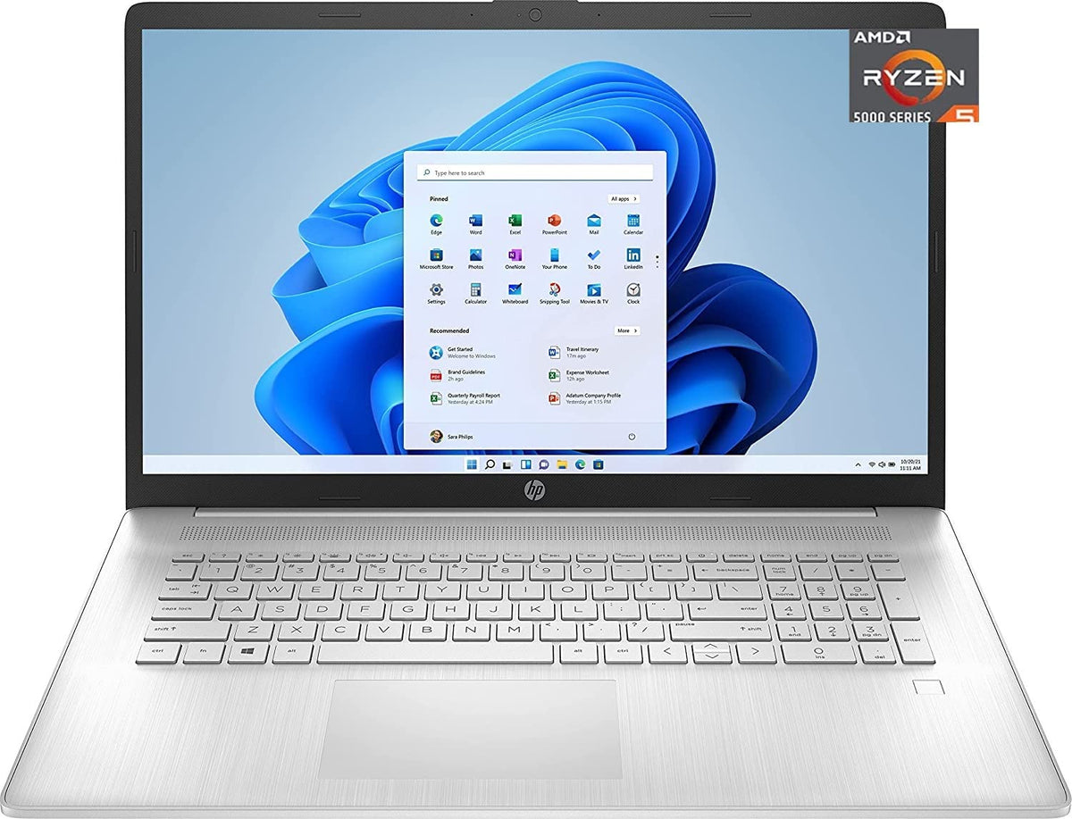 17.3" Full HD Laptop, AMD Ryzen 5, 8GB RAM, 512GB SSD, Natural Silver Z417