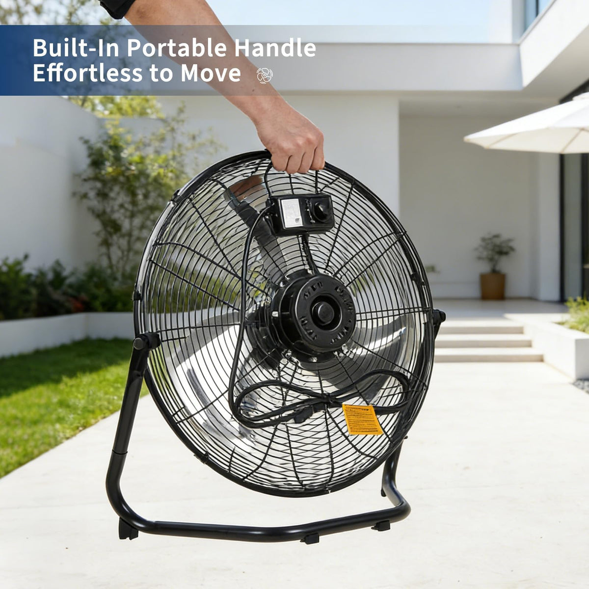 20 Inch 3 Speed High Velocity Industrial Floor Fan F2003