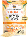100% Grass-Fed Beef Bone Broth Powder with Probiotics Collagen 15g Protein I952416