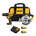 20V MAX Cordless Drill Driver and Circular Saw Combo Kit with 2 Ah Batteries and Charger Q741