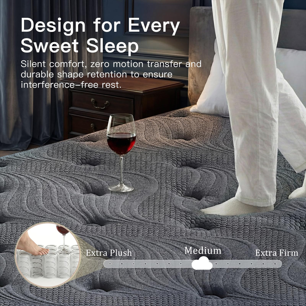 Full Size 12 Inch Memory Foam Hybrid Mattress A19163
