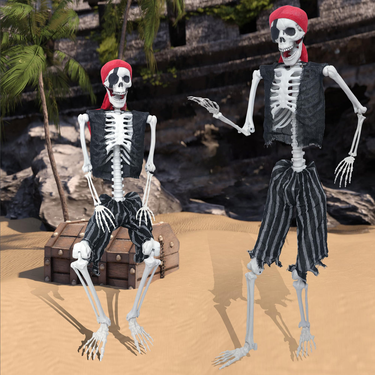 5.4ft Posable Life Size Skeleton with Movable Joints B5905