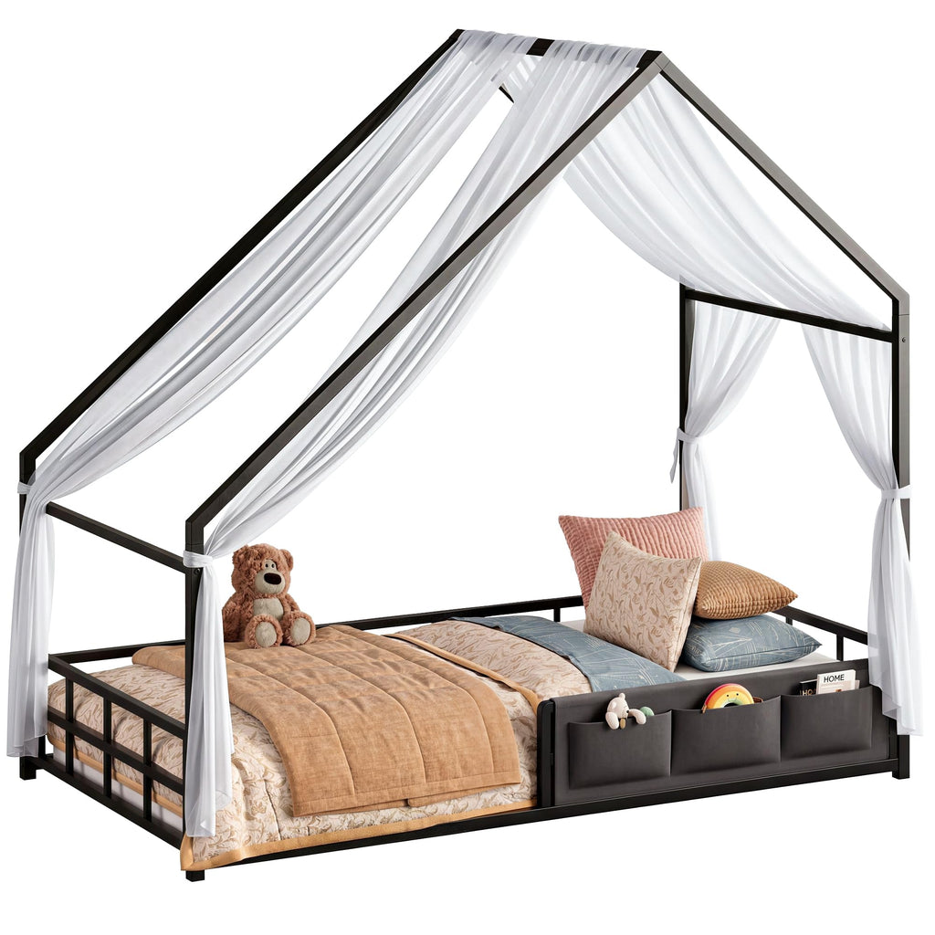 Twin Size Metal Floor Bed Frame X727
