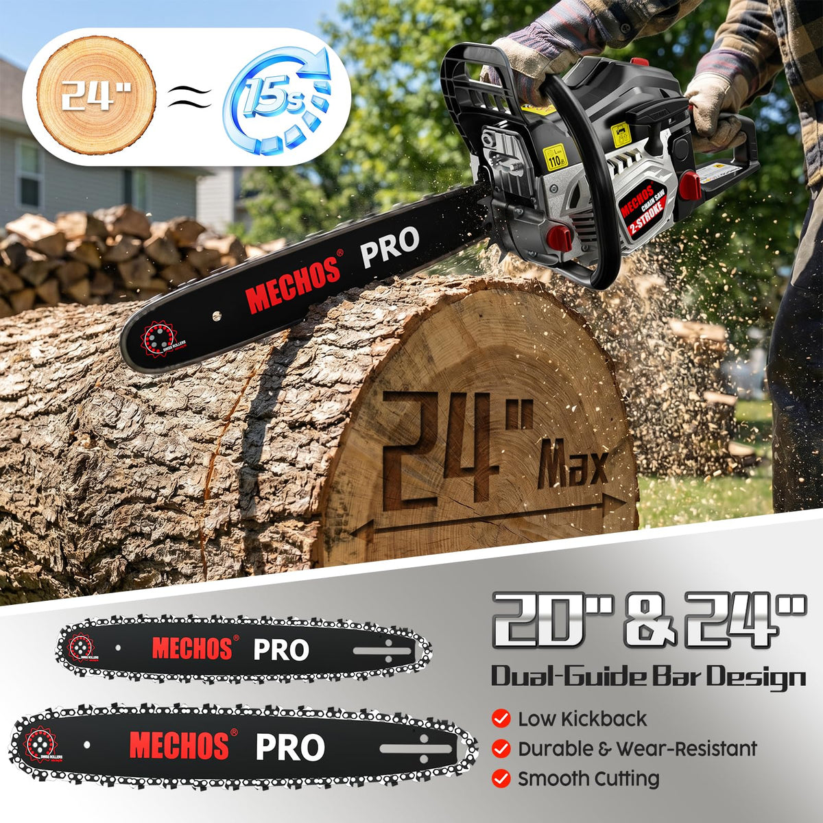 20 & 24 Inch Gas Chainsaw C906235