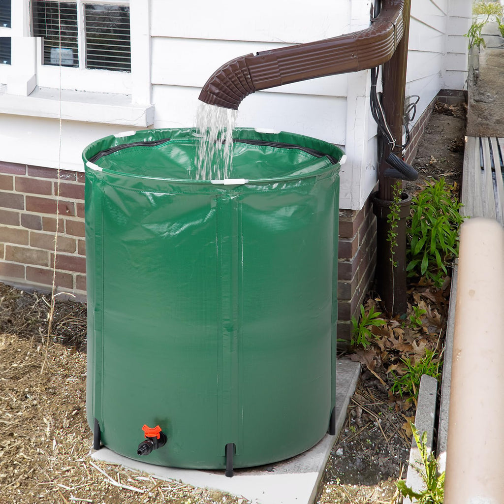 50 Gallon Foldable PVC Rain Barrel with Filter X795