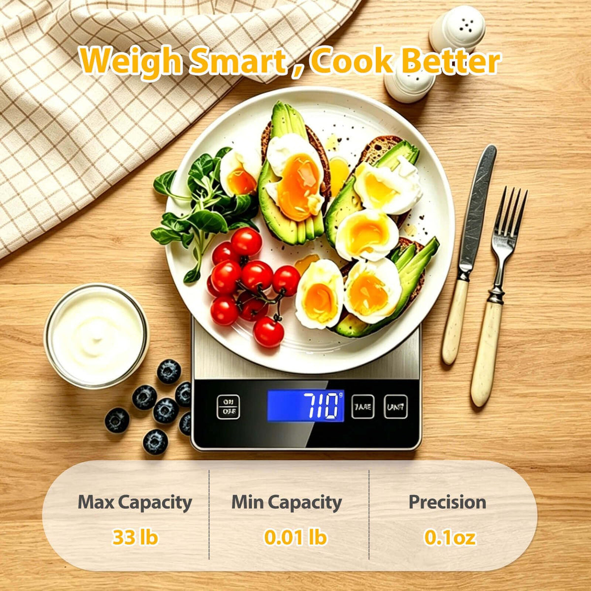 33lb Digital Stainless Steel Food Scale P247745