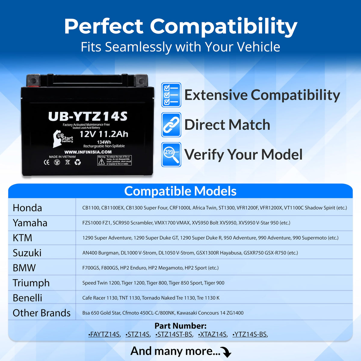 12V 11.2Ah Battery Y881