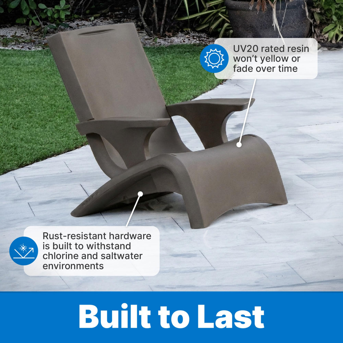 Dark Cedar Adirondack Chair Y86548