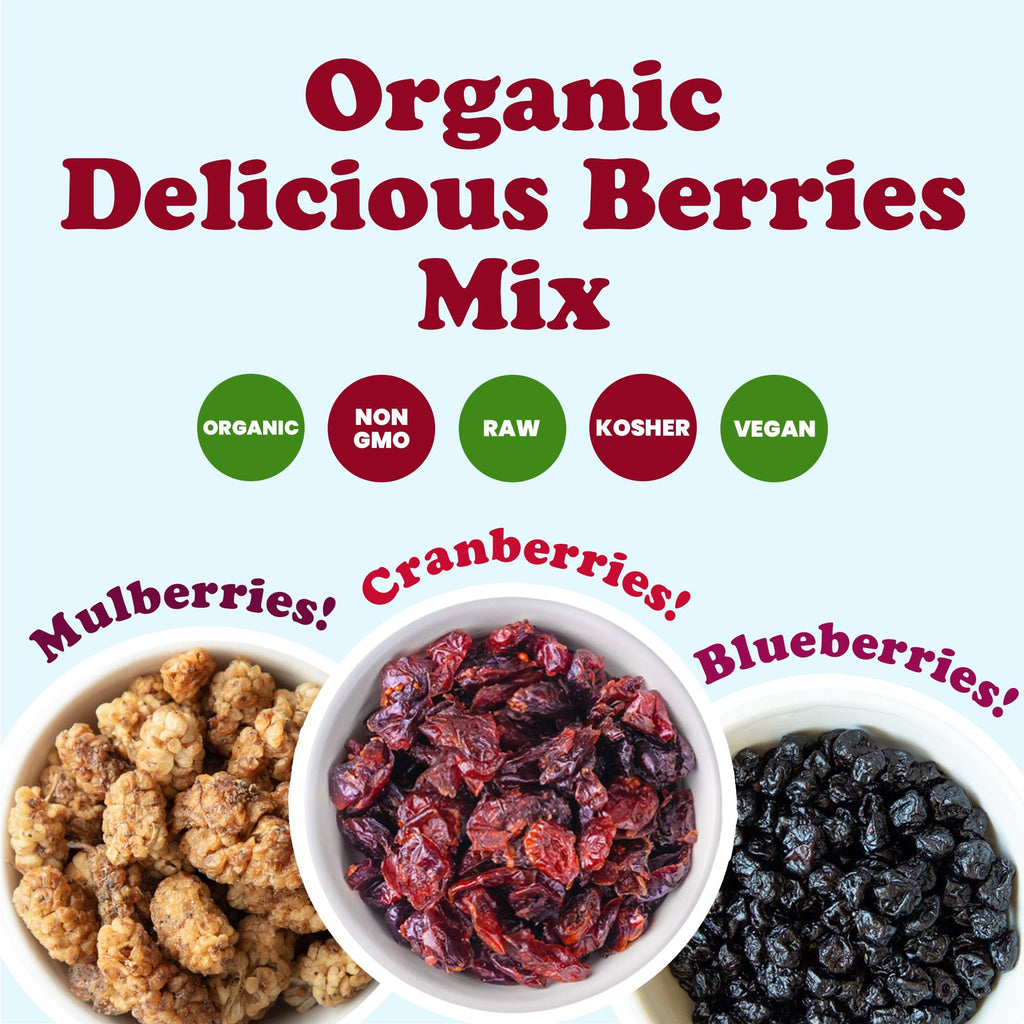 Organic Dried Berries Mix, 8 Ounces A620