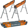 2 Pack Folding Heavy Duty Metal Sawhorse H319763