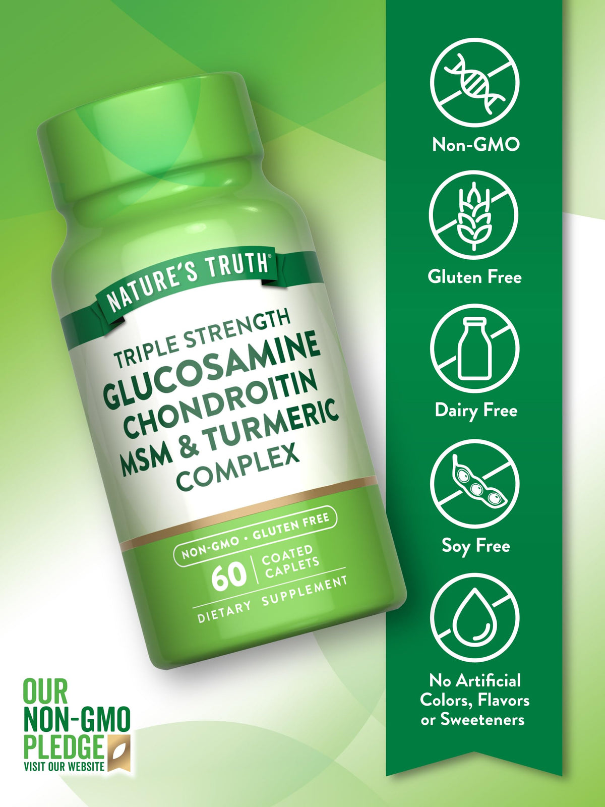 Glucosamine Chondroitin MSM Complex 60 Caplets G912